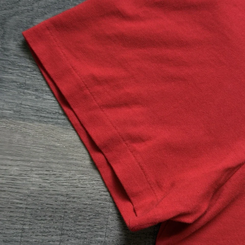 Polo Ralph Lauren P-Wing RL New York Mens XL T-Shirt Red Retro Stadium Style